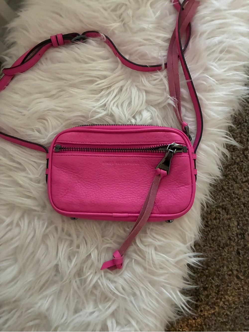 Aimee Kestenberg Brighton Women’s Zip Crossbody Bag Pink - Picture 6 of 16
